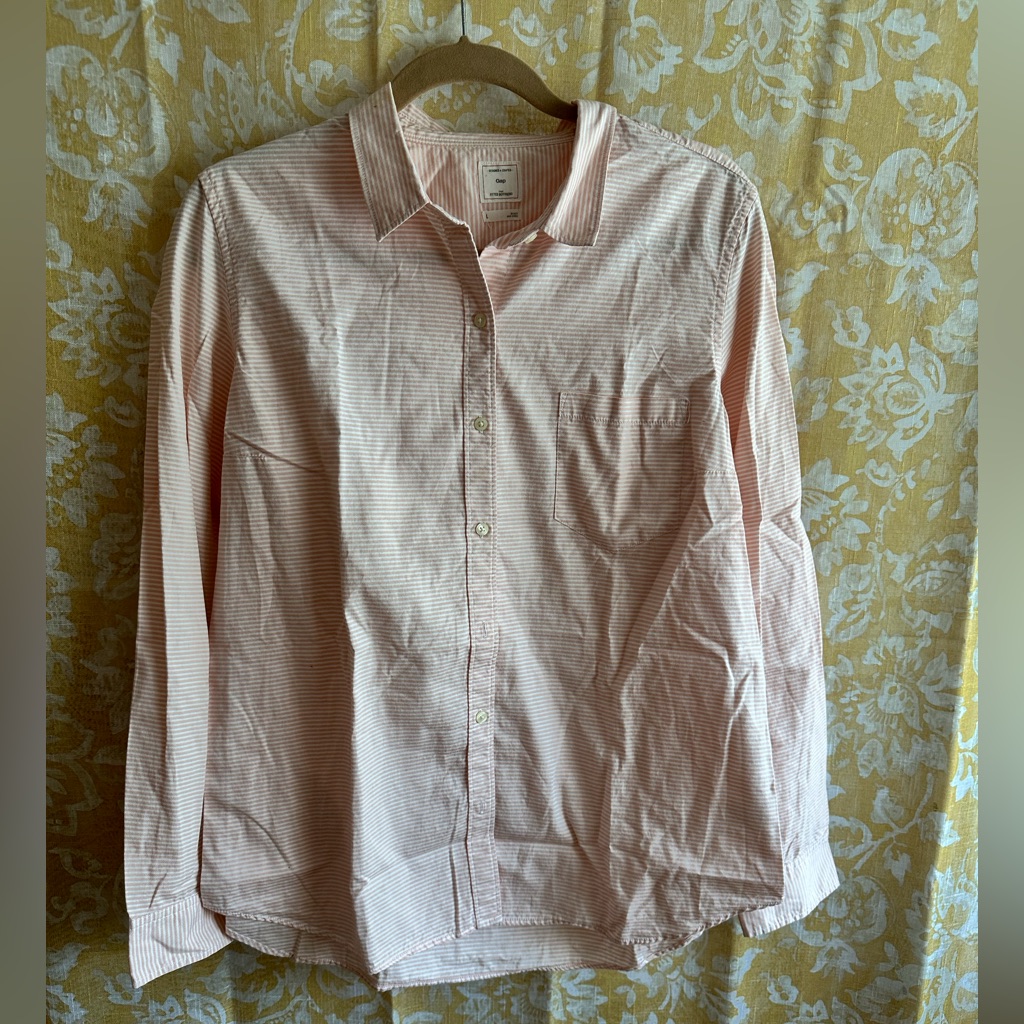 Gap Pink Stripe Button Down